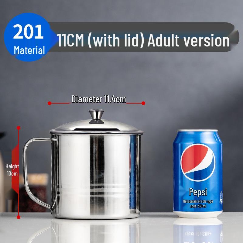 High-Quality Stainless Steel Water Cup with Handle for Kindergarten and Home Use