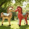 1 pièce Grand Ballon en forme de Cheval Ballon en Film d'Aluminium en forme de Cheval Thème Animaux de la Ferme Décoration de Fête d'Anniversaire Accessoires Photo