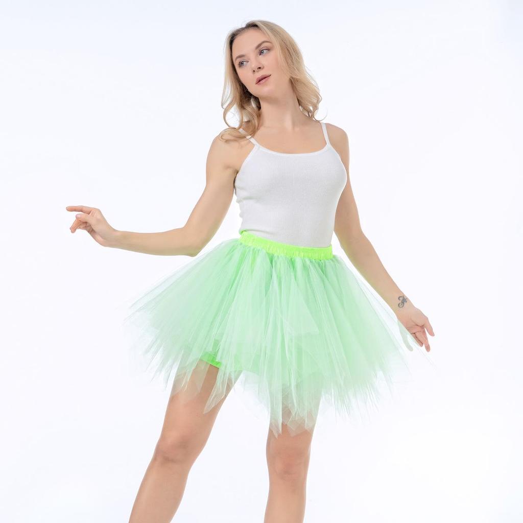 Adult Encrypted Mesh Spliced Tutu Skirt for Performance, Running, Halloween, and Christmas Gifts