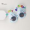 Fun Party Eyewear 2 Pcs Birthday Glasses Colorful Cupcake Shape Reusable Strong Hinge Novelty Cake Lightweight Unisex Decorative Photo Prop Spectacles