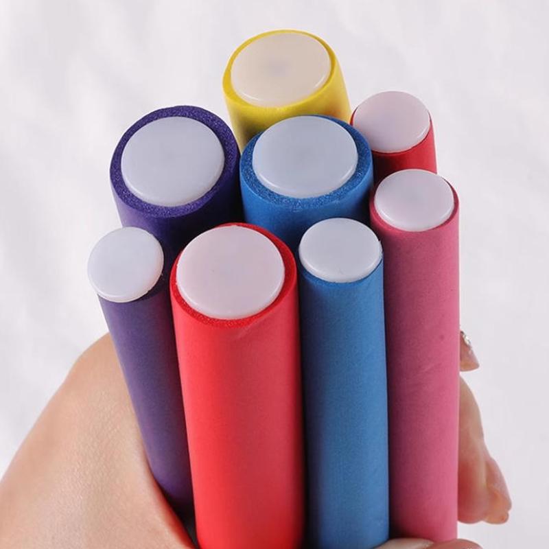 10Pcs Flexible Hair Curling Rod Hair Curler Makers Soft Foam Bendy Twist Curls Flexi Rollers Styling Tools No Heat Roller
