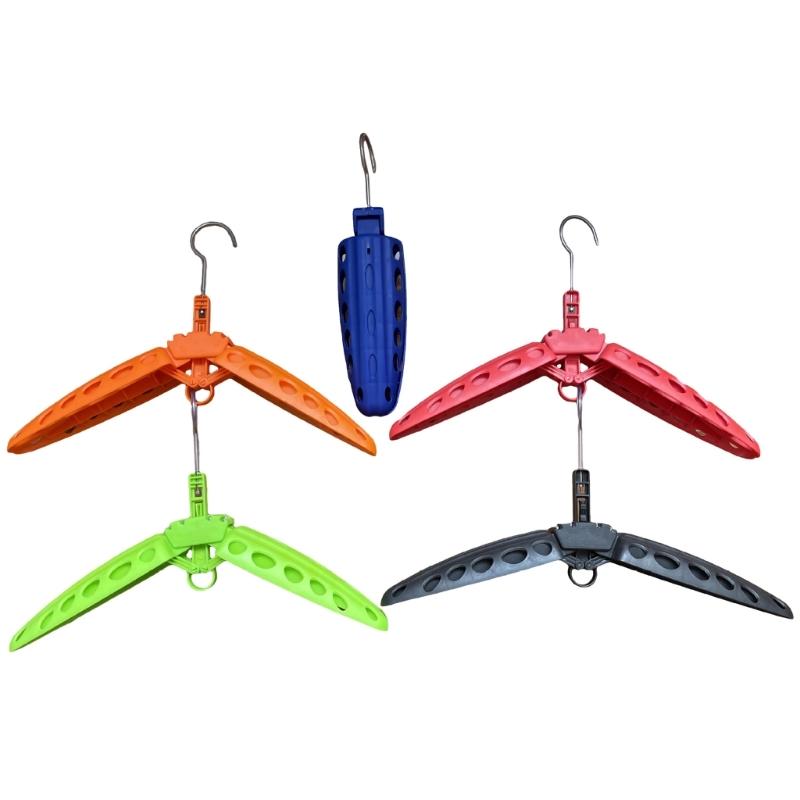Multi-Purpose Snorkeling Suit Hanger Foldable Surfing Suit Hangers Wetsuit Hanger Folding Vented Hanger Diving Accessory