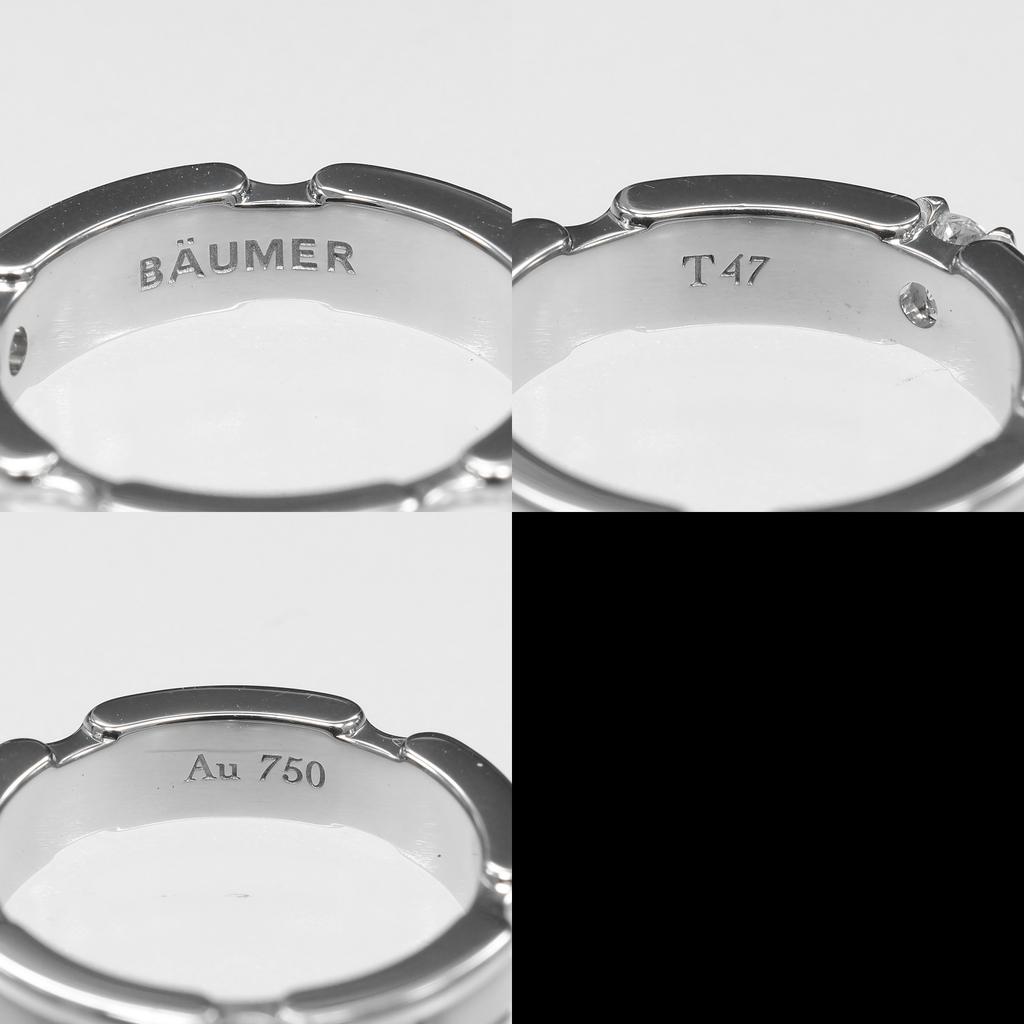 Chanel Anel Ultra Pequeno Ouro Branco K18/diamante/cerâmica #4.1(Tamanho dos EUA) 4,74g Feminino Usado