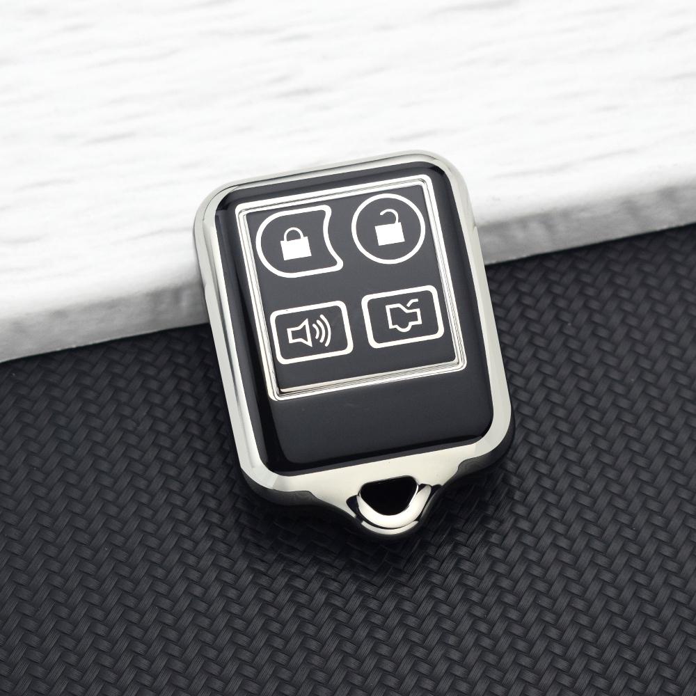3/4 Buttons Silver Key Cover For Ford F150 F250 Focus Ranger Explorer Freestyle E150 Econoline For Lincoln Mercury TPU Case Bag