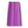 Women's High Waist A-Line Midi Skirt Non-Stretch Commuter Suit Skirt With Back Slit