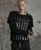 LANARCHIVE [0172] Layered Damage Long Sleeve - Black