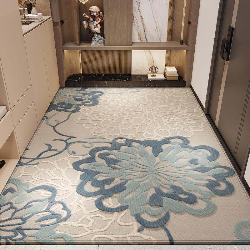 Household Entry Door Floor Mat, Entrance Entrance Entrance Flower Carpet, High-End Sense Of High-End Door, Dirt-Resistant And Easy To Take Care Of