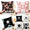 Fashion MMaryQQuant Cushion Cover Washable Linen Pillowcase Soft for Sofa Bed Cozy Home Room Decor