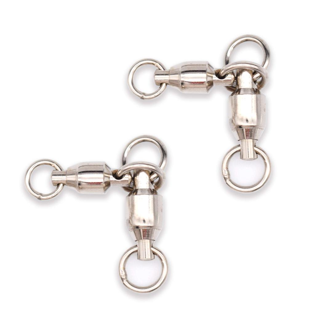 SEASKY Super Rotating Bearing Set of Stainless High Strength and Corrosion for Boat Fishing and Baitcasting of Swivels, 10, Steel, Resistant, Fishing,