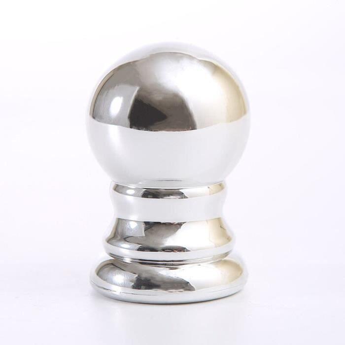 Tête de mât de drapeau enrobée en plusieurs couleurs Argent multicolore