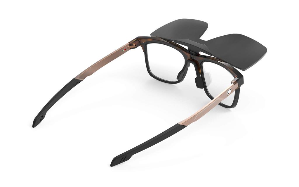 Sports Sunglasses INKAS Demi Turtle Gloss Smoke Black [RUDY PROJECT] Flip-Up SP681050-0000