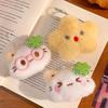 Charming Clover Cat Plush Keychain - Heart-Shaped Doll Bag Charm, Cute Gift