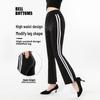Pantalon de yoga amincissant taille haute micro-évasé pour femme – Style européen et américain élastique