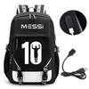 Large Capacity Schoolbag with Shoulder Strap; Student Three-piece Pencil Case Set