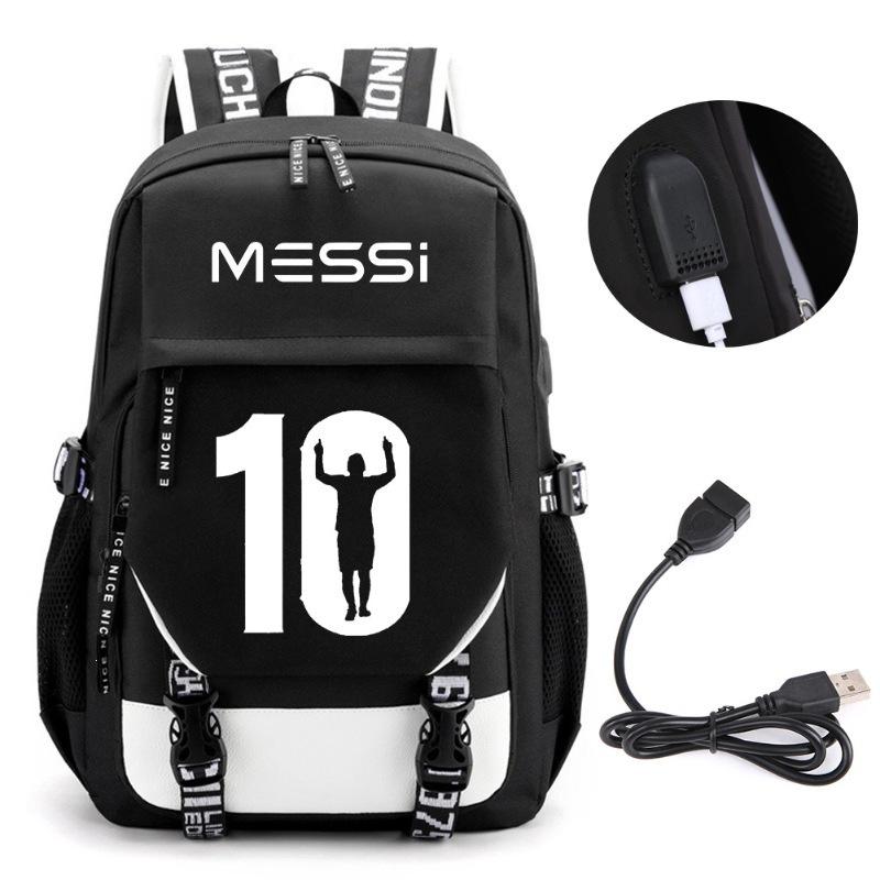 Large Capacity Schoolbag with Shoulder Strap; Student Three-piece Pencil Case Set
