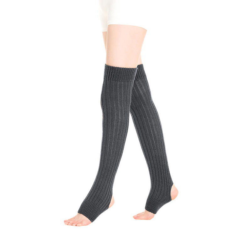 Womens Leg Warmers Winter Warm Ankle Stretch Knitted Thigh High Over Knee Long Socks Ladies Boot Sock Gaiter Female Stockings