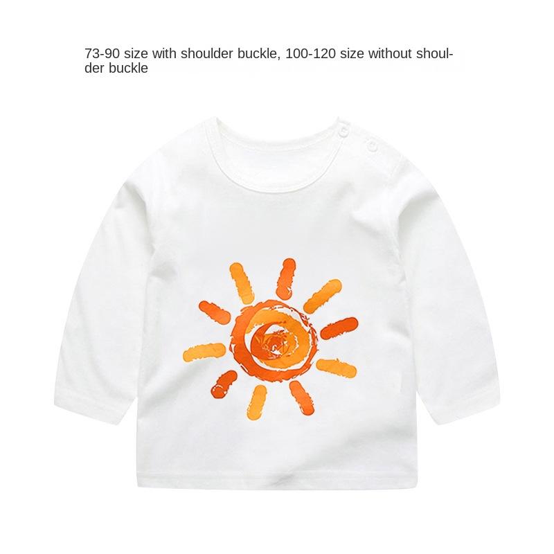 Baby Girl Autumn Long-sleeved T-shirt Baby Cotton Bottoming Shirt Girls Spring and Autumn Tops Small Children Fashionable Autumn Clothes