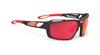 RUDYPROJECT Polarisierte Sportsonnenbrille für Straße und Features ein SINTRYX Carbonrahmen und Polar 3FX HDR Multi Laser Rotes Glas Fahrräder, Radfahren, Marathons,