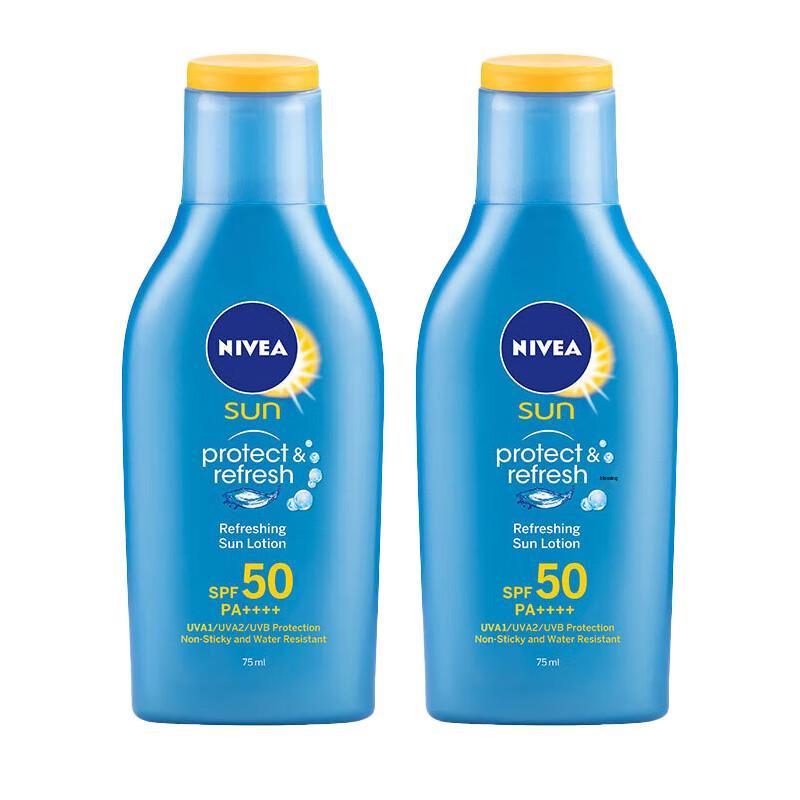 NIVEA SPF50 Clear Sunscreen Lotion Twin Pack