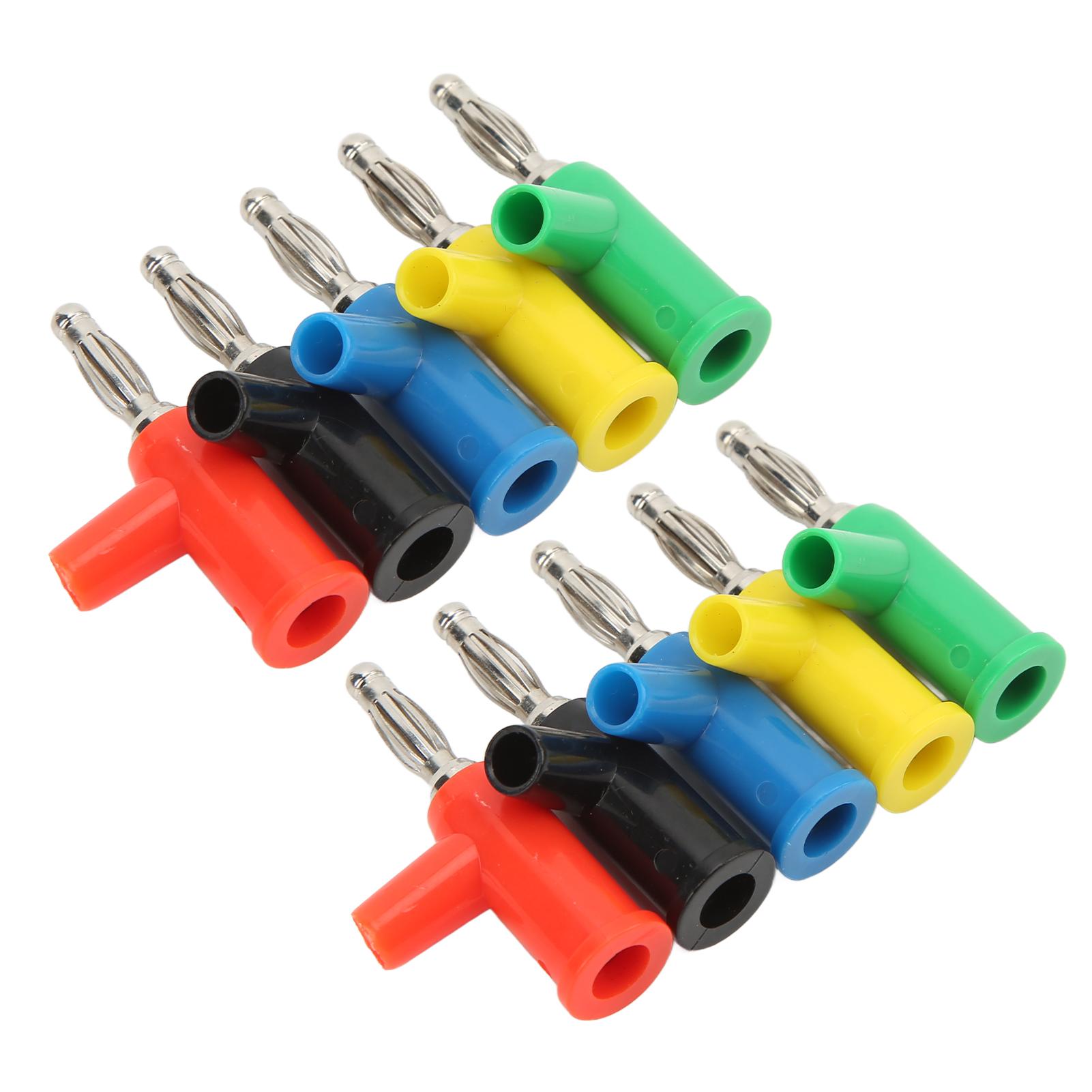 

10pcs J.10028 4mm Banana Plugs Stackable Solderless Banana Connectors for Industrial Equipment