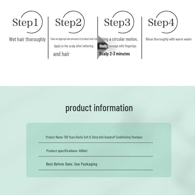 100 Years Runfa Anti-Dandruff & Itch Relief Shampoo