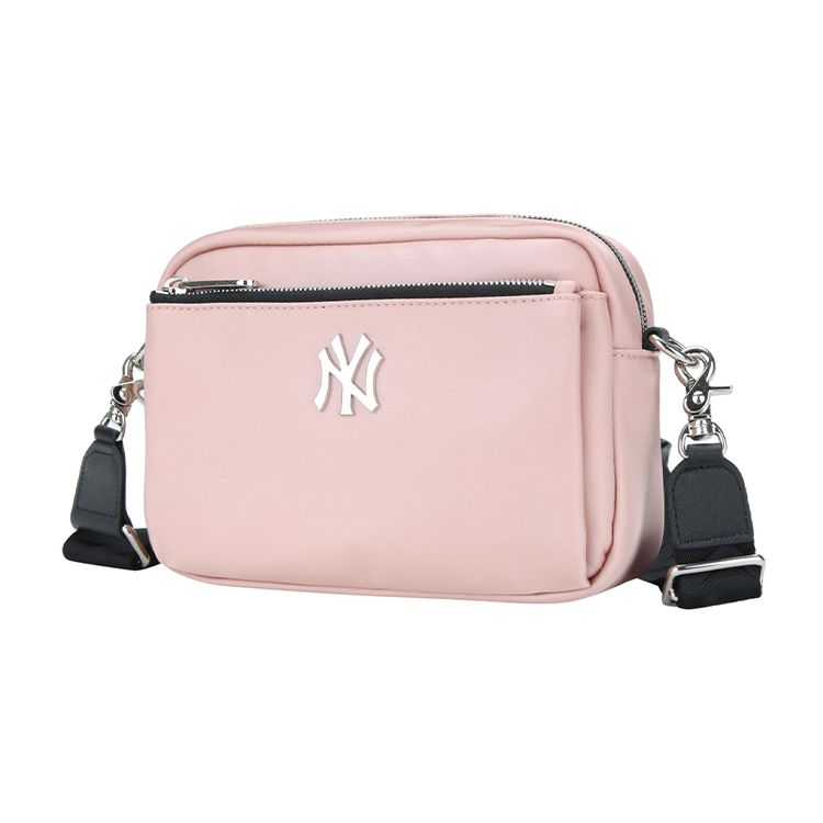 MLB New York Yankees Unifarbene Reißverschluss-Kameratasche Unisex Umhängetasche Kirschblütenrosa 32BGD1011-50P