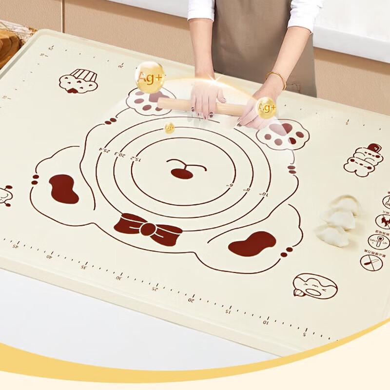 YOUAO Food-Grade Silicone Kneading Mat with Scale
