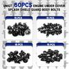 60PCS Engine Under Cover Splash Shield Guard Body Bolts Compatible With Nissan/Infiniti 370Z 350Z G35 G37 FX35 FX45 EX35 Bumper Fender Liner Push