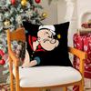 Classic Animation Ppopeye Pillow Case Silky elegant Comfort Sofa Bed Invisible zipper