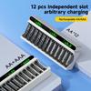 PALO 1.2V AA &AAA Ni-MH Dobíjecí Baterie Baterie 3000mAh &1100mAh 2A 3A Baterie +12 Slotů LCD USB 1.2V AA AAA NIMH NI-CD Nabíječka Baterií