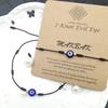 Evil Eye 7 Knot Lucky Bracelets for Women Men Adjustable Lucky Amulet Black Red String Bracelet for Protection Family Friends