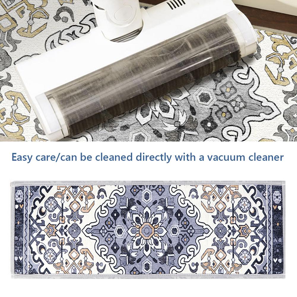 15PCS Carpet Stair Treads Set Self-adhesive Backing Non Slip Safety Mats Reusable Stairway Carpet Rugs Bohemian for Wooden Steps