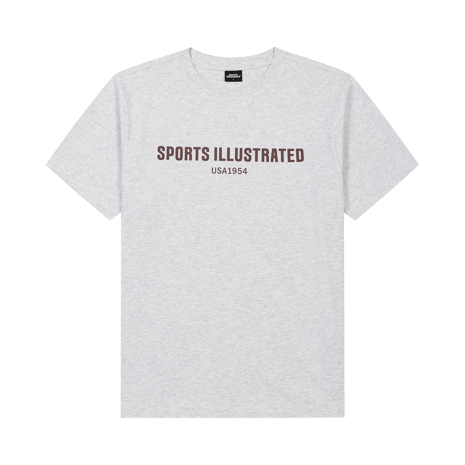 Sports Illustrated Basic Logo Round T-Shirt (Melange Grey) Xxl