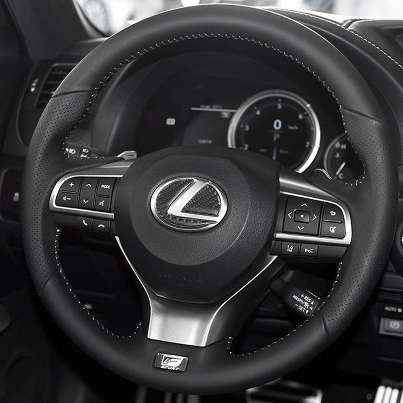 Lexus Car Sticker Carbon Fiber Steering Wheel Decorative Sticker For RX330 IS250 Ct200h ES300h RX350 IS300h NX300h RX400h ES350