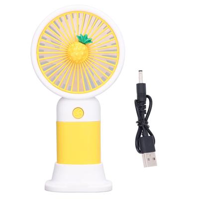 Mini Handheld Fan Cartoon Design Strong Wind USB Rechargeable Mini Portable Fan for Travel Office