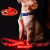 1.2M LED Light Up Dog Leash Nylon Night Safety Flashing Rope Dog Luminous Traction Rope At Night