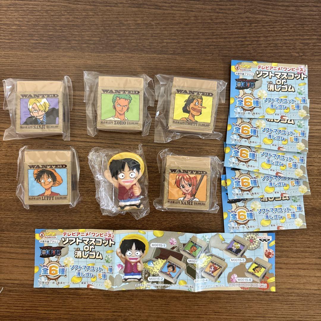 

[Б/У] One Piece Мягкий талисман или ластик, 6 видов, Banpresto