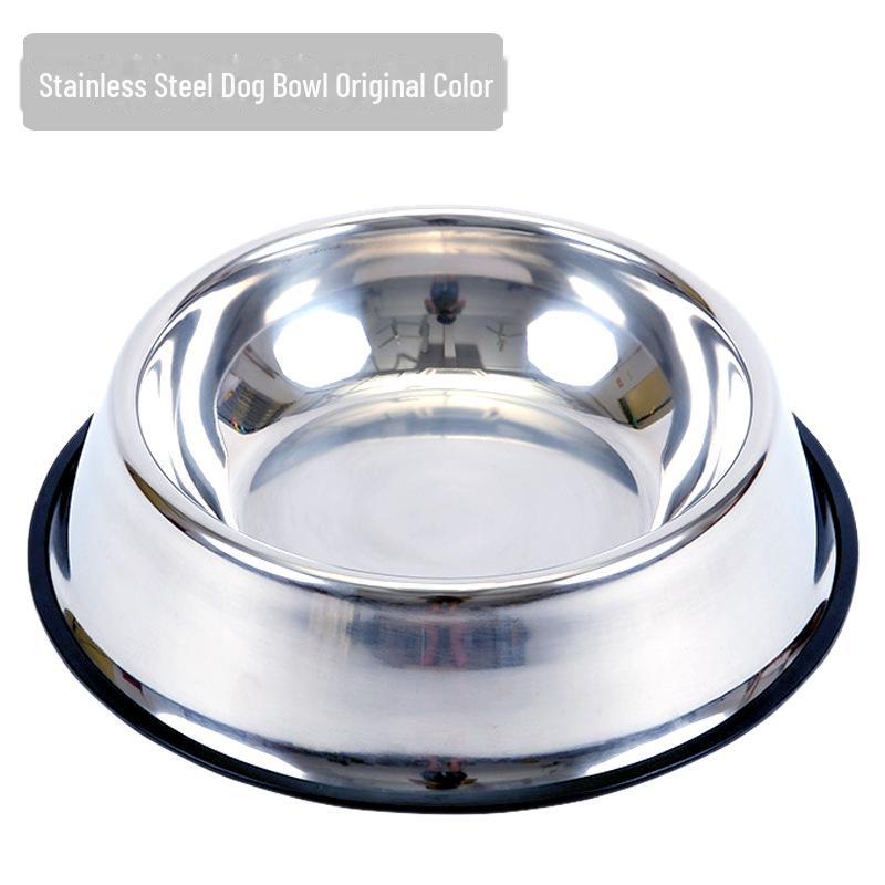 

Миска з нержавіючої сталі для собак та котів - миска для їжі та води Base 15cm, Rim 11cm - Model 1