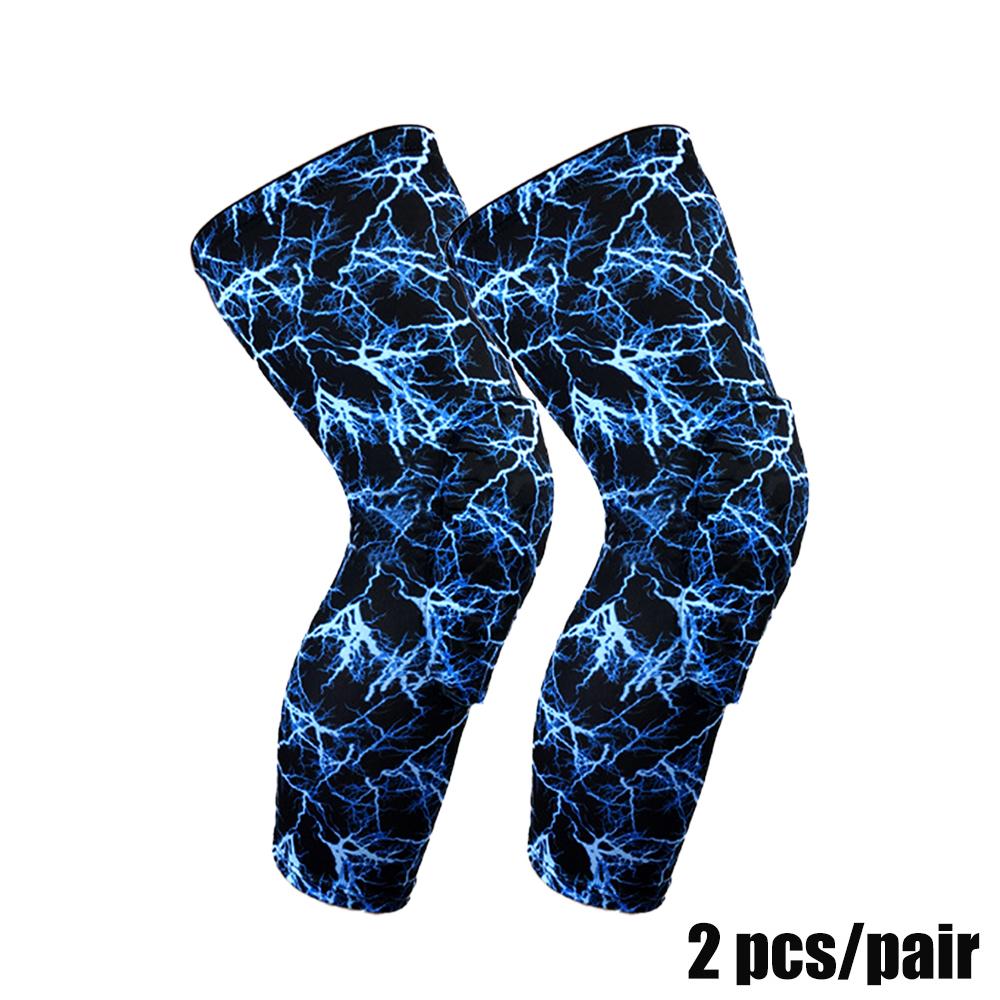 1 Pair Basketball Knee Pads Athletic Protector Leg Compression Sleeve Honeycomb Brace Kneepad Fitness Gear Volleyball Gym Support
