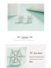 Romantic Snowflake Zircon Stud Earrings - Women's Elegant Charm with Inlaid Diamond and Leaf Design