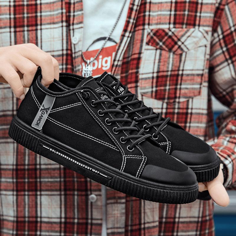 Fashio Men Casual Shoes Comfortable Canvas Shoes Lightweight Walking Sneakers Breathable Board Shoes Driving Shoes Zapato Hombre