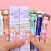 12Pcs Blind Box Ten-color Ballpoint Pen for Students with Quick-drying Gel Pen Writing Supplies Holiday Gift Novelty Stationery Teacher Party Favors