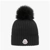 Moncler Pom Pom Beanie Logo Patch 3b00007 M1131 999