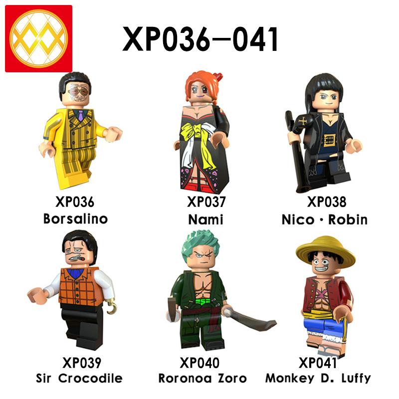 Minifigures Anime Film and Television Series One Piece King Luffy Solonna Beauty Robin Building Blocks Toys for Kids