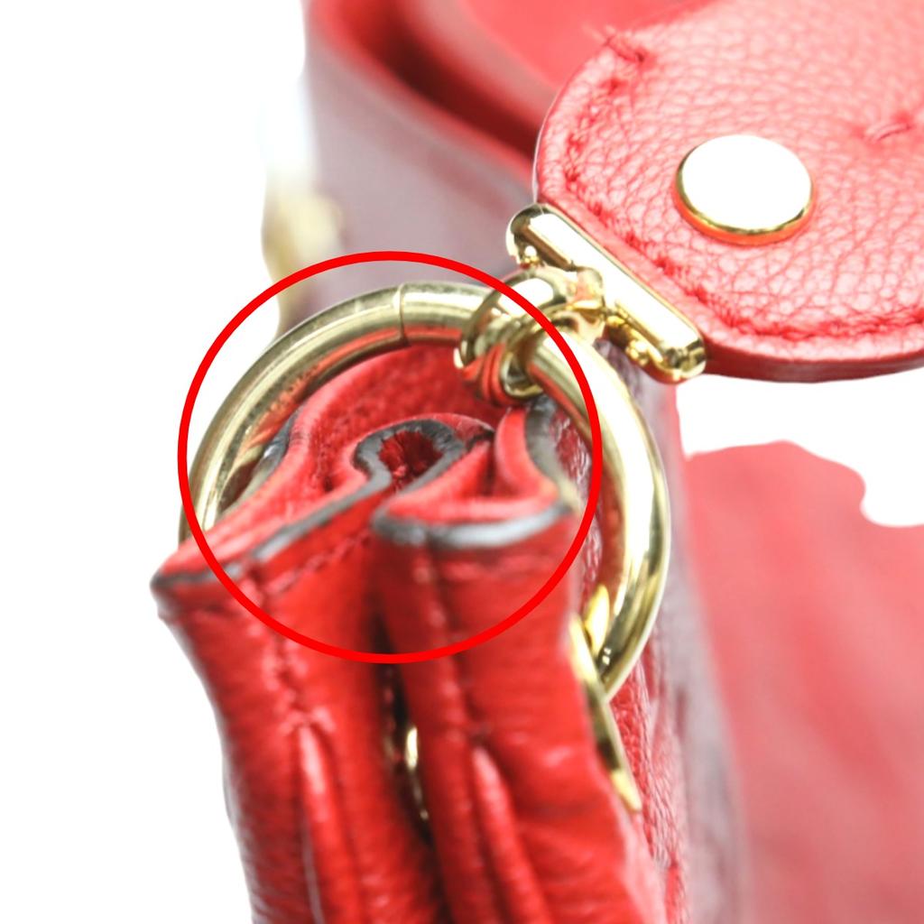Louis Vuitton Monogram Empreinte Spontini Handbag Monogram Empreinte Red M42820 Used