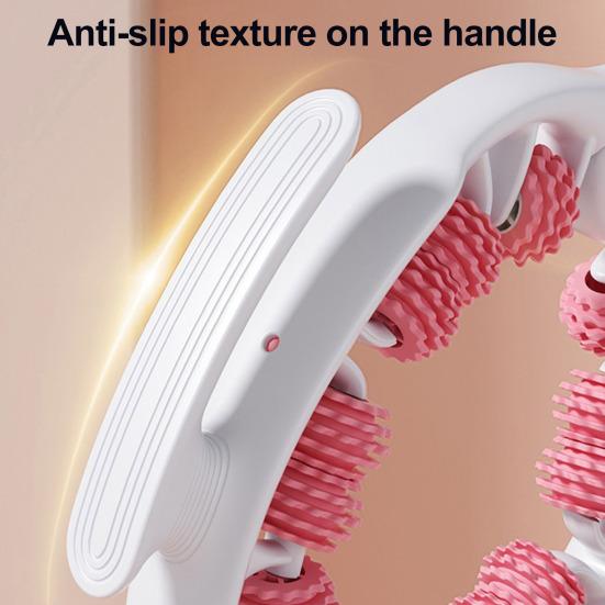 Leg Massage Roller Anti-Cellulite Lymphatic Drainage Deep Tissue Therapy Thighs Arm Back Shoulder Muscle Relaxation Massage Tool with 14 Rollers