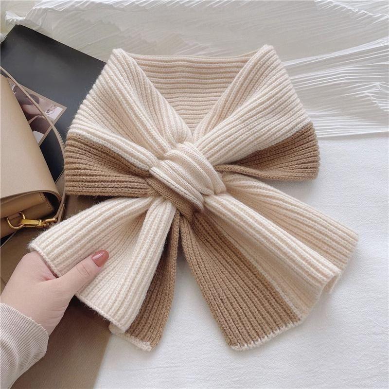 Women's Soft Double-Color Scarf, Neck Warmer, Fashionable and Practical, Cold Seasons