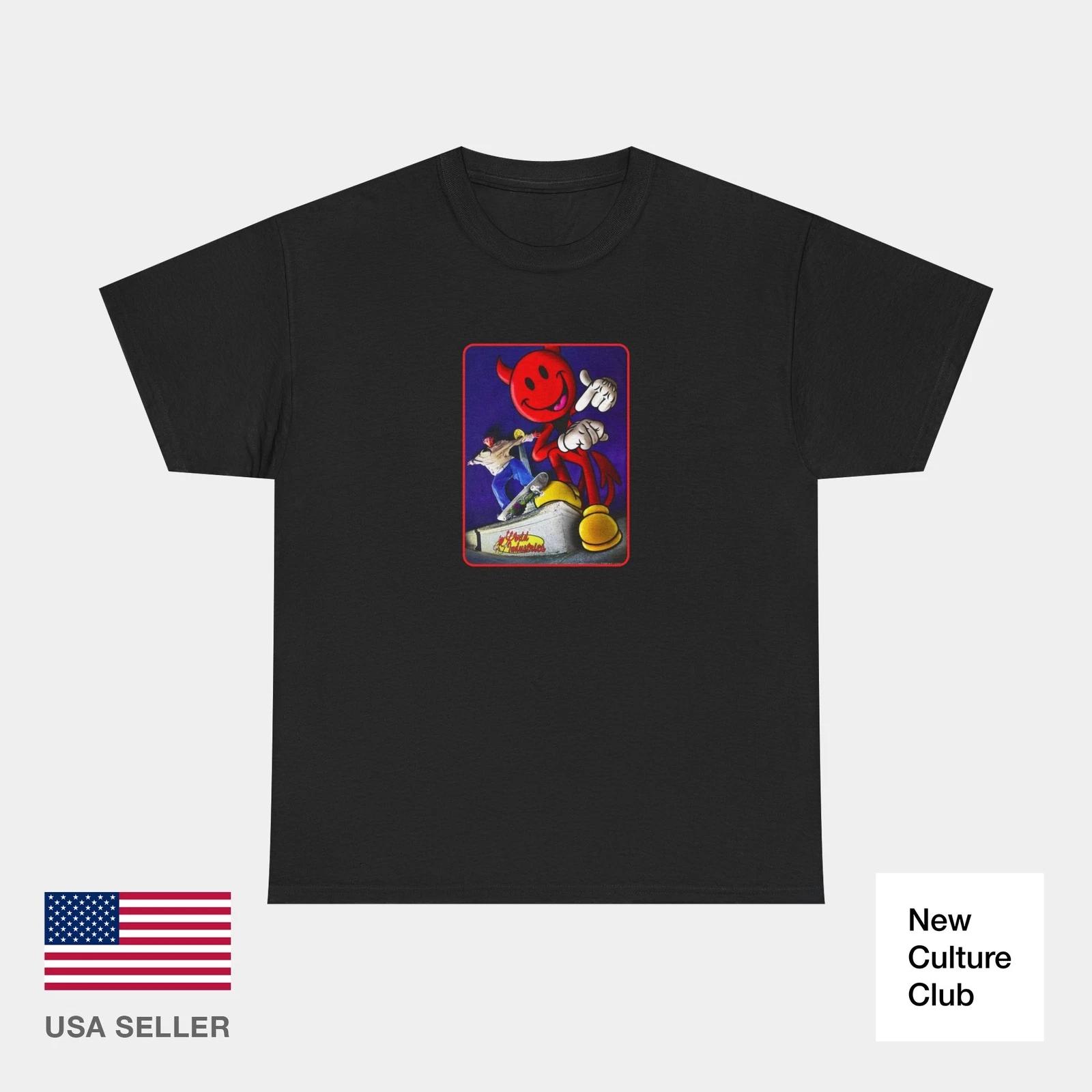 Devilman World Industries Tailgrind Enrique Lorenzo Classic Skate TShirt Print L