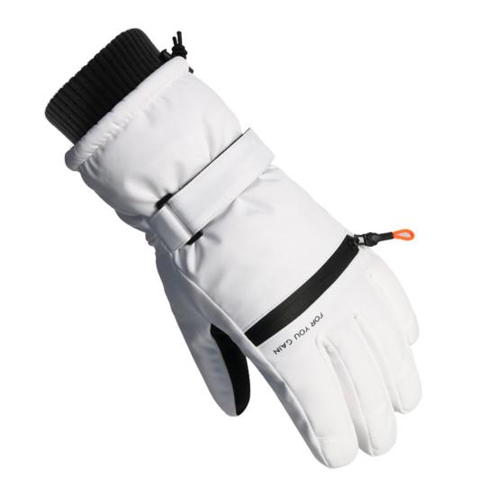 1 Pair Outdoor Skiing Gloves Men Women Non-slip Waterproof Windproof Touchscreen Fleece-Lined Thermal Gloves Winter Warm Thick Cycling Gloves