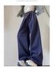White High-Waist Wide-Leg Pants: Spring/Autumn 2025 - Slimming, Loose, Floor-Length Sweatpants for Women